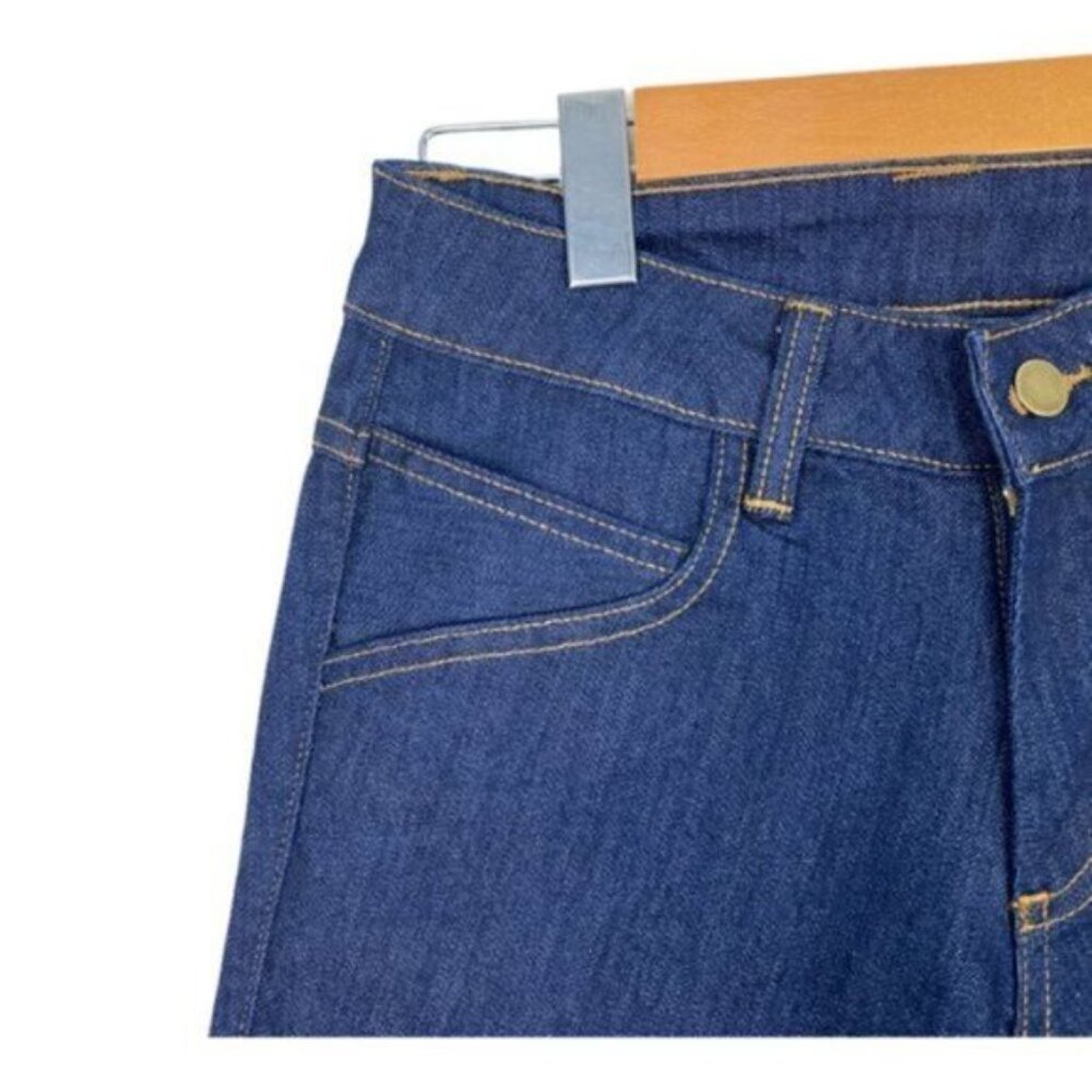 Ryb Ride Your Bike Womens Indigo Denim Jean Dark Wash Cycling Shorts US 26 - Picture 6 of 14